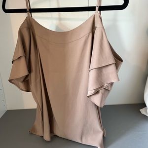 New York and Company small tan blouse.